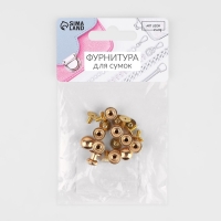 Кобурный винт d = 7,9/8,5 × 8,5 мм, 10 шт, цвет золотой Кобурный винт d = 7,9/8,5 × 8,5 мм, 10 шт, цвет золотой