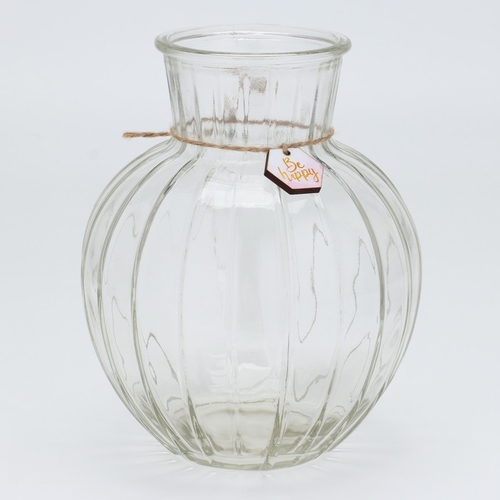 Ваза для цветов &laquo;Be happy&raquo;, 19,5 х 15 см.