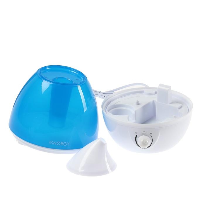 Увлажнитель ENERGY EN-615, ультразвуковой, 25 Вт, 2.6 л, до 25 м&sup2;,  бело-синий