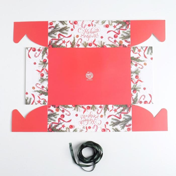 Коробка для капкейка &laquo;С Новым годом!&raquo;, 23 х 16 х 7.5 см, Новый год