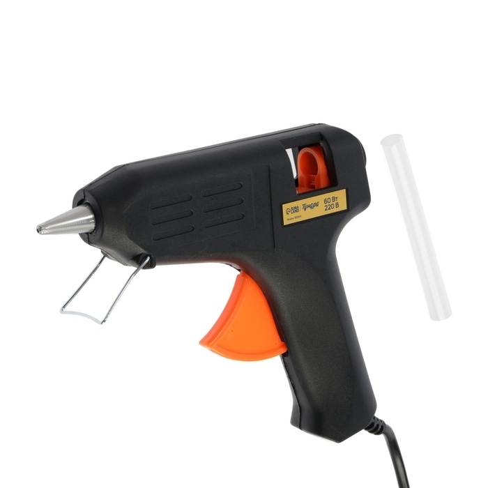 Клеевой пистолет ТУНДРА, 60 Вт, 220 В, 11 мм Клеевой пистолет ТУНДРА, 60 Вт, 220 В, 11 мм