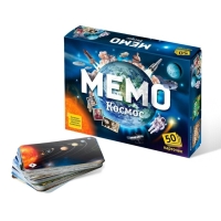 Настольная игра &laquo;Мемо. Космос&raquo;, 50 карточек + познавательная брошюра