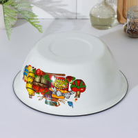 Миска, 4 л, индукция, деколь МИКС, цвет белый Миска, 4 л, индукция, деколь МИКС, цвет белый