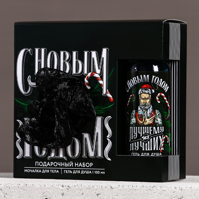 Набор Набор "Первому во всём", мини гель для душа и мочалка