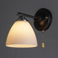 Бра 2019/1 E27 60Вт хром+черный 18х13,5х17 см