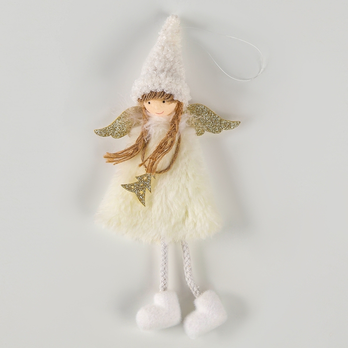 Новый год! Ёлочное украшение кукла &laquo;Фея&raquo;, белая