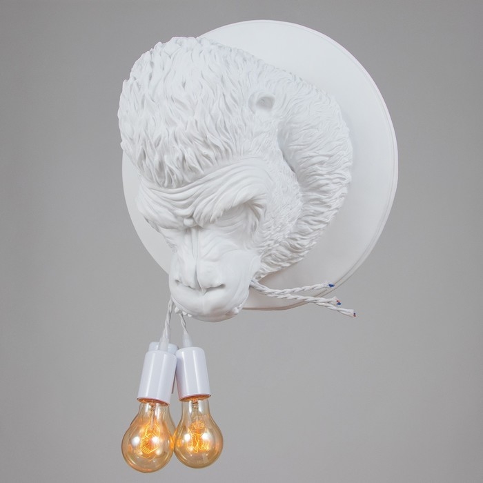 Бра "Горилла" 3хЕ27 40Вт белый 51,5х51,5х32см