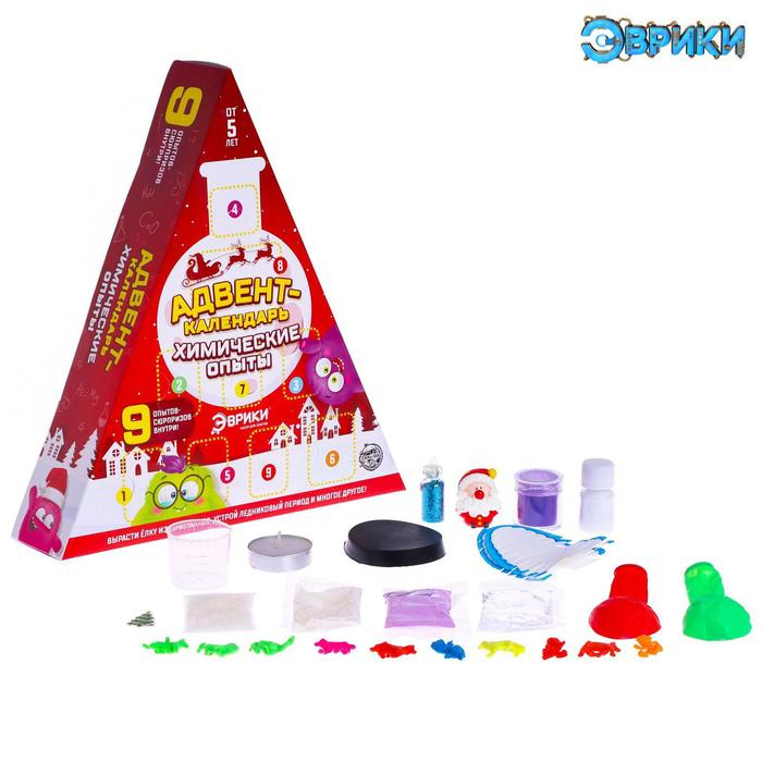 Адвент-календарь на 9 дней «Химические опыты», 9 опытов Адвент-календарь на 9 дней «Химические опыты», 9 опытов