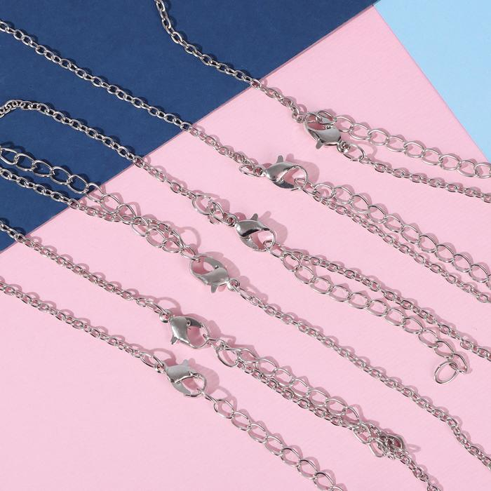 Кулоны &laquo;Неразлучники&raquo; круг пиццы, цвет чернёное серебро, 45 см