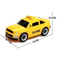 Конструктор винтовой &laquo;Такси&raquo;, 2 в 1 робот-машина