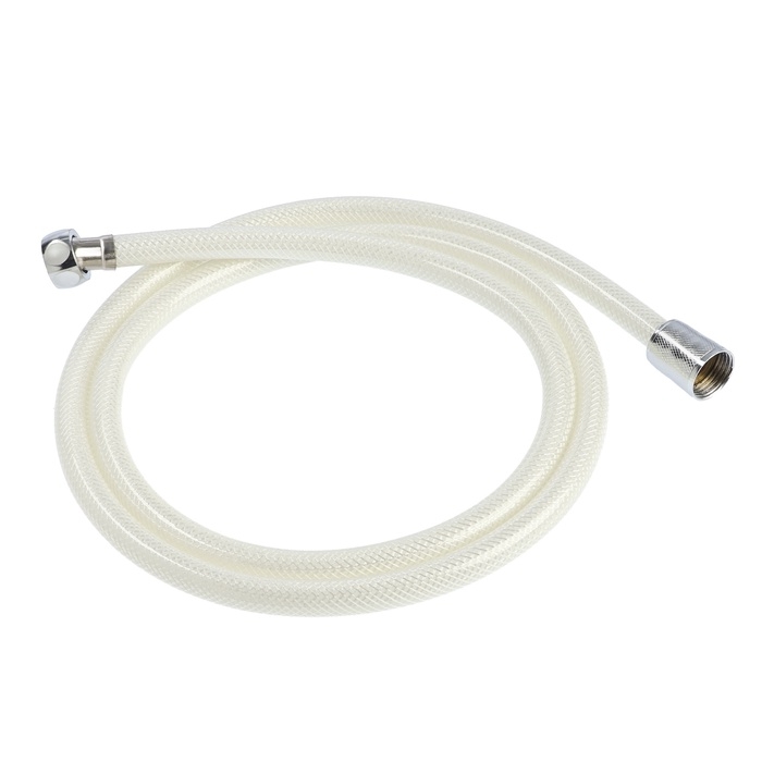 Душевой шланг ZEIN Z49PSW, 150 см, усиленный в оплетке, гайки цинк, втулка латунь, белый Душевой шланг ZEIN Z49PSW, 150 см, усиленный в оплетке, гайки цинк, втулка латунь, белый
