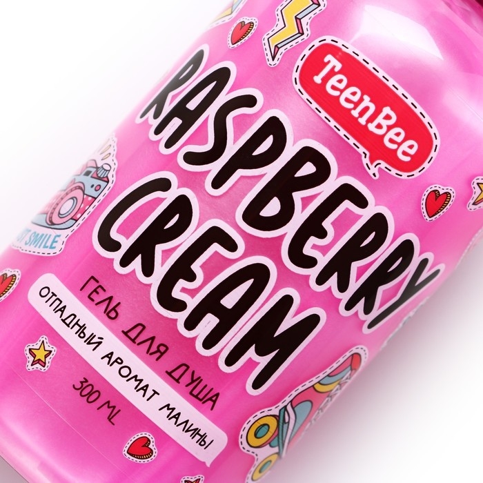 Гель для душа, увлажнение, 300 мл, аромат малины, TeenBee