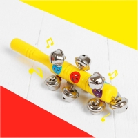 Погремушка с бубенцами «Смайлики», цвета МИКС Погремушка с бубенцами «Смайлики», цвета МИКС