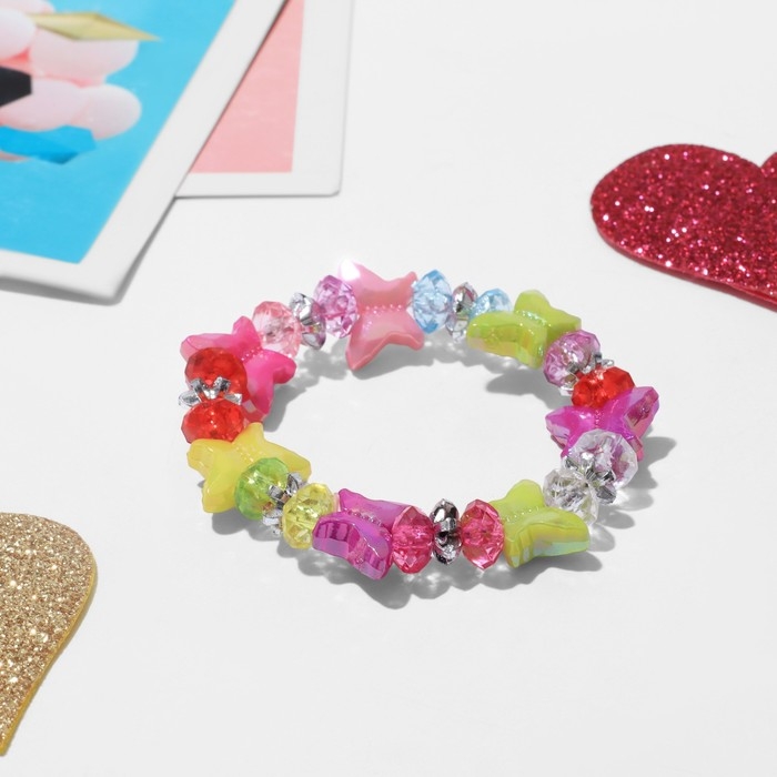 Браслет детский &laquo;Выбражулька&raquo; бабочки, цвет МИКС