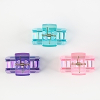 Краб для волос &laquo;Believe in yourself&raquo; 3 шт, 4 х 2,5 х 2 см.