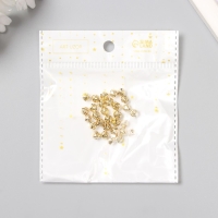 Набор декора для творчества металл "Золотые" d=0,6 см набор 30 шт Набор декора для творчества металл "Золотые" d=0,6 см набор 30 шт