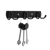 Вешалка CAPPIO CVT003, металлическая, трёхрожковая, цвет черный Вешалка CAPPIO CVT003, металлическая, трёхрожковая, цвет черный