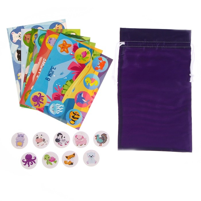 Лото с деревянными фишками &laquo;Кто где живёт?&raquo; Baby Toys