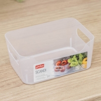 Корзина для хранения Scandi, 1,2 л, 17&times;12&times;7,5 см, цвет прозрачный