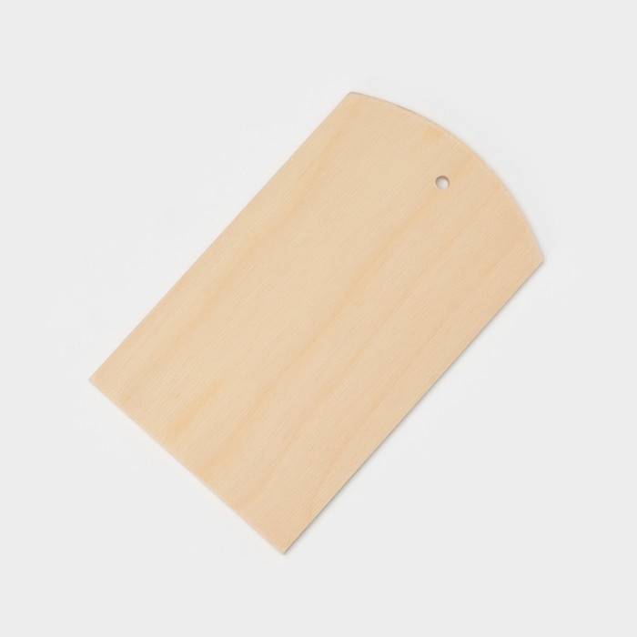 Доска разделочная деревянная с отверстием Доляна, 21&times;12,5 см, фанера