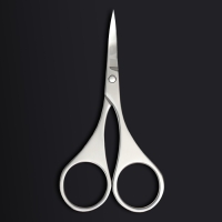 Ножницы маникюрные &laquo;Premium&raquo;, загнутые, 9 см, на блистере, цвет серебристый