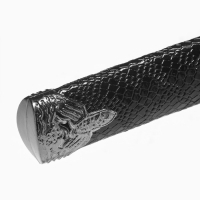 Сувенирное оружие &laquo;Катана&raquo;, без подставки, чёрные ножны под змеиную кожу, 70 см