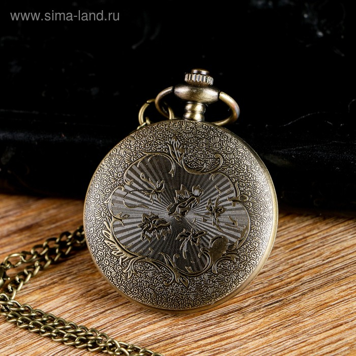 Карманные кварцевые часы &laquo;Звёзды по кругу&raquo;, на цепочке 80 см