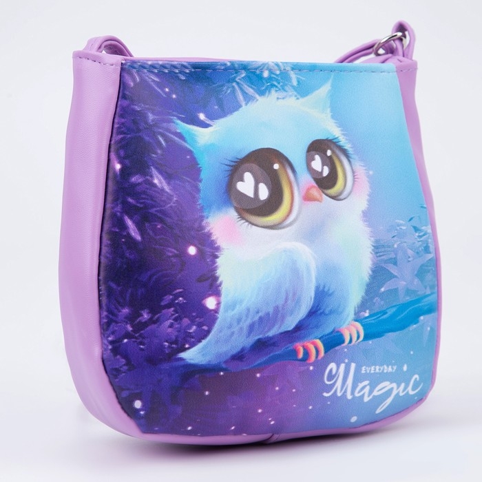 Сумка детская для девочки &laquo;Совушка&raquo; из эко-кожи, на ремешке, 17х12х5 см