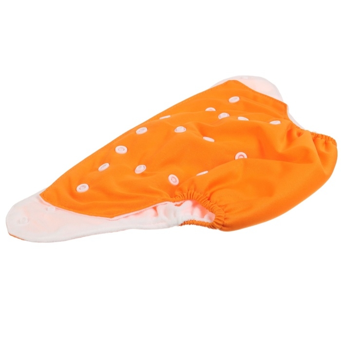 Многоразовый подгузник, 3-15 кг, цвет оранжевый, Крошка Я Многоразовый подгузник, 3-15 кг, цвет оранжевый, Крошка Я