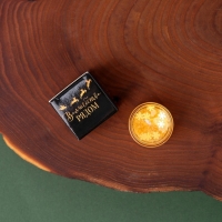 Новогодняя свеча гелевая в стакане Зима это ..&laquo;Новый год: Золотой шик&raquo;, без аромата, скретч-слой, 2,5 х 2,5 х 2,5 см