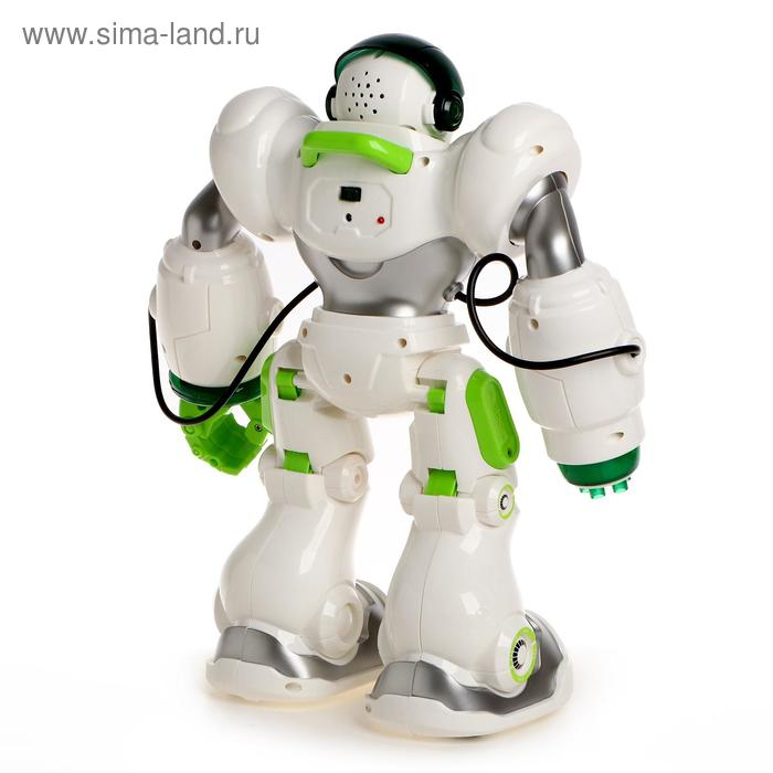 Робот радиоуправляемый &laquo;Патрульный&raquo;, световые эффекты, русское озвучивание, цвет белый