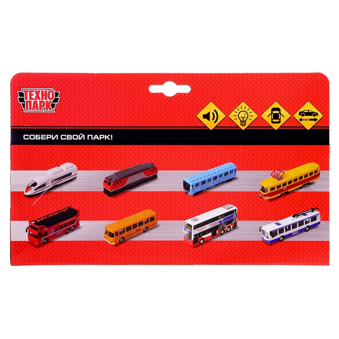 Машина металлическая &laquo;Трамвай&raquo;, световые и звуковые эффекты, открываются двери, инерционная, 18 см