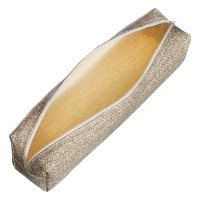 Пенал школьный на молнии "Твид" Calligrata, бежевый Пенал школьный на молнии "Твид" Calligrata, бежевый