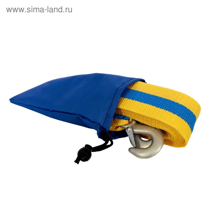 Трос буксировочный Goodyear 3,5 т, 5 м х 4.5 см, 2 крюка, сумка мешок