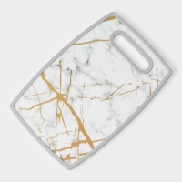Доска разделочная Доляна &laquo;Мрамор и золото&raquo;, 30&times;20 см