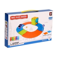 Конструктор магнитный &laquo;Магический трек&raquo;, машинка ездит от батареек, 19 деталей