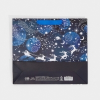 Пакет подарочный новогодний ламинированный &laquo;Волшебная ночь&raquo;, M 30 х 26 х 9 см, Новый год