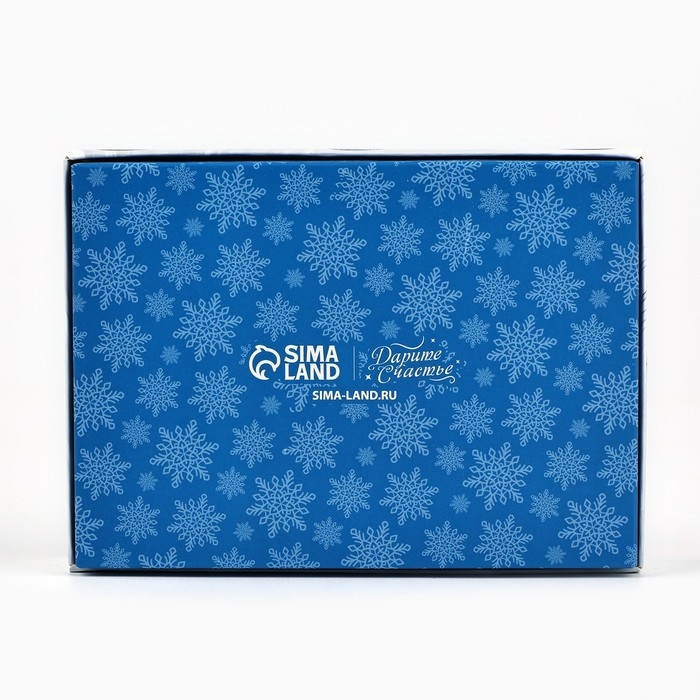 Коробка складная под 6 конфет &laquo;Морозная роскошь&raquo;, 13.5 х 9.8 х 3.8 см, Новый год