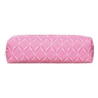 Пенал школьный на молнии "Волны" Calligrata, розовый Пенал школьный на молнии "Волны" Calligrata, розовый