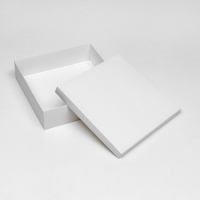 Коробка подарочная складная, упаковка, крышка-дно, белая, 30 х 30 х 8 см