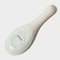 Подставка стеклянная под ложку Доляна &laquo;Романтичный киви&raquo;, 23,5&times;8,3&times;1,5 см