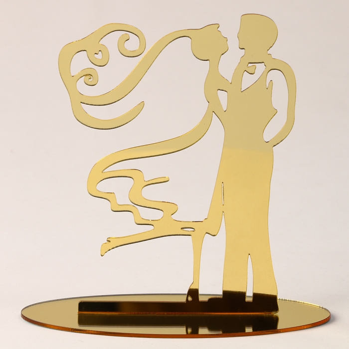 Топпер &laquo;Свадьба&raquo;, цвет золото