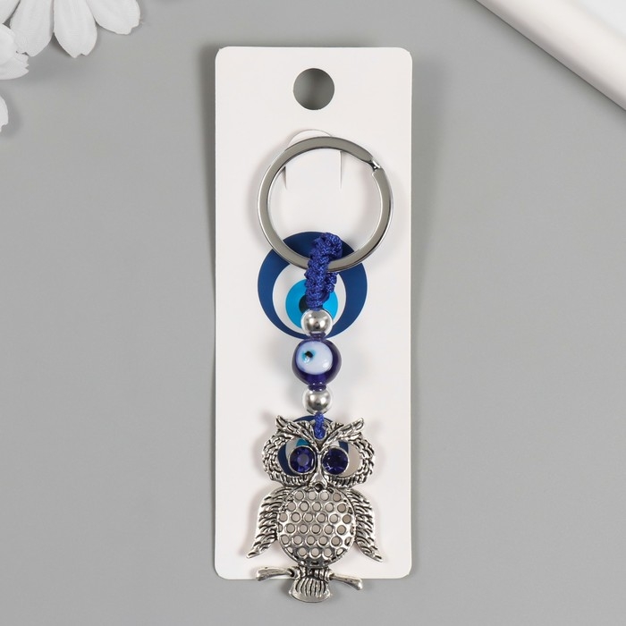 Брелок от сглаза металл Брелок от сглаза металл "Сова на ветке" 3,3х7 см