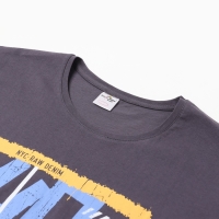 Футболка мужская, цвет тёмно-серый, р-р 54