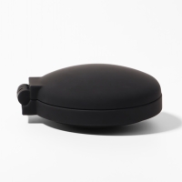 Расчёска массажная &laquo;Классика&raquo;, складная, с зеркалом, 7&times;2.5 см, матовая, чёрная