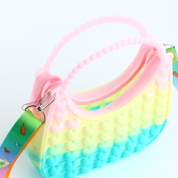 Сумка детская для девочки на молнии «Выбражулька», pop it, цвет розовый/жёлтый/бирюзовый Сумка детская для девочки на молнии «Выбражулька», pop it, цвет розовый/жёлтый/бирюзовый