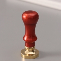 Печать для сургуча с пластиковой ручкой "Венок с буквой R" 2,5х2,5х6,3 см