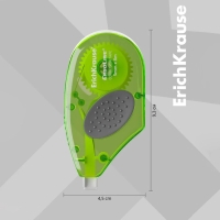 Корректирующая лента 5 мм х 8 м, ErichKrause ErgoLine, с резиновой вставкой, корпус салатовый, блистер Корректирующая лента 5 мм х 8 м, ErichKrause ErgoLine, с резиновой вставкой, корпус салатовый, блистер