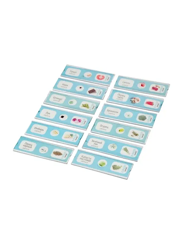 ЭВРИКИ Набор для опытов "Набор микропрепаратов", овощи и зелень