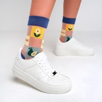 Носки женские MINAKU &laquo;Цветы/Авокадо&raquo;, размер 36-39 (23-25 см)